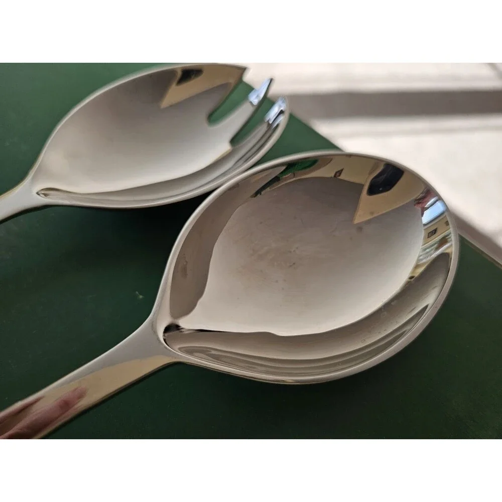 Vera Wang Wedgwood Salad Servers Spoon Spork 12.5 Inches Long